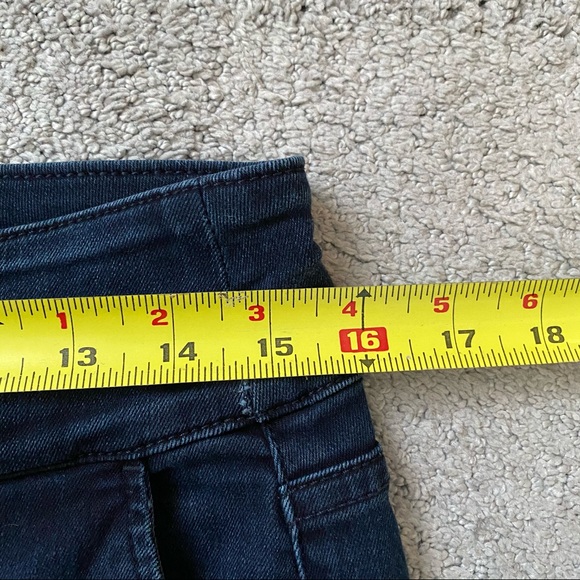 7 Jeans Flare Dark Wash Retro Wide Waist Boho Jeans - Picture 7 of 8